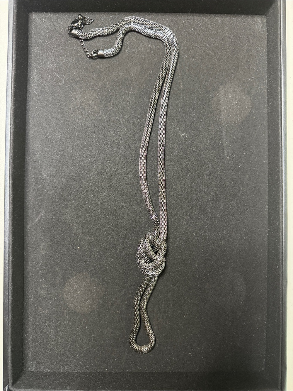 Silver-Tone Knot Pendant Necklace - Women Jewelry